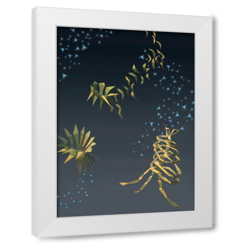 Reviving Tone Poem II White Modern Wood Framed Art Print by Wang, John