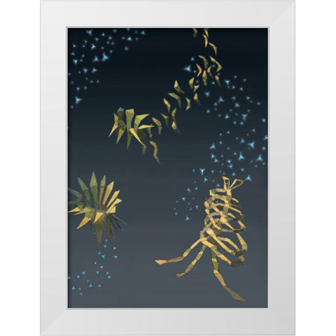 Reviving Tone Poem II White Modern Wood Framed Art Print by Wang, John