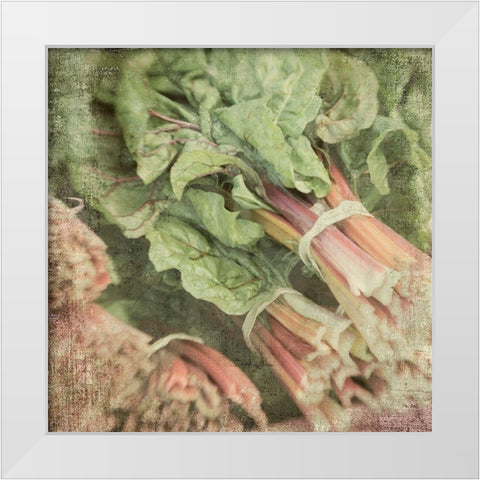 Market White Modern Wood Framed Art Print by Stalus, Judy