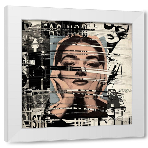 Big Screen White Modern Wood Framed Art Print by Smith, Karen