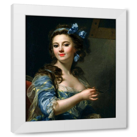 Classic Floozy II White Modern Wood Framed Art Print by Smith, Karen