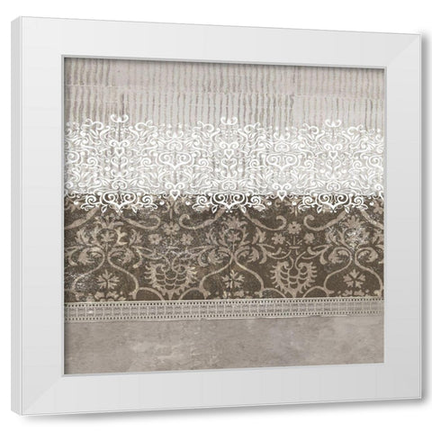 Ornate Blend I White Modern Wood Framed Art Print by Smith, Karen