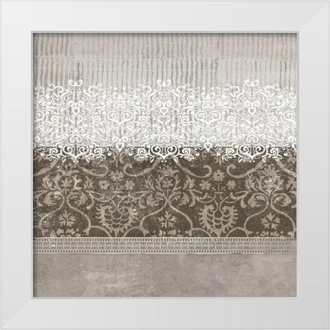 Ornate Blend I White Modern Wood Framed Art Print by Smith, Karen