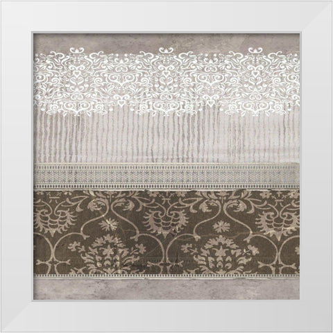 Ornate Blend II White Modern Wood Framed Art Print by Smith, Karen