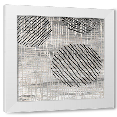 Line and Circle II White Modern Wood Framed Art Print by Smith, Karen