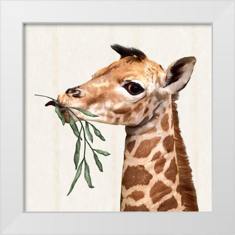 Big G I White Modern Wood Framed Art Print by Smith, Karen