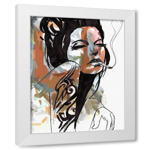 Allure White Modern Wood Framed Art Print by Smith, Karen