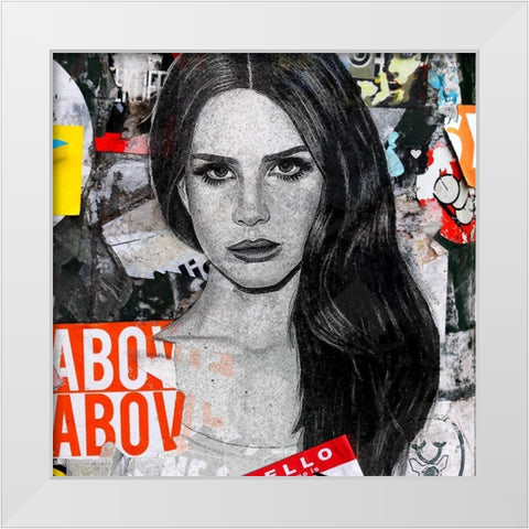 The Girl White Modern Wood Framed Art Print by Smith, Karen