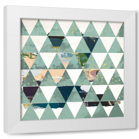 Dimension I White Modern Wood Framed Art Print by Smith, Karen