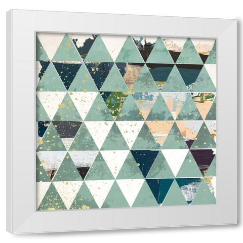 Dimension II White Modern Wood Framed Art Print by Smith, Karen