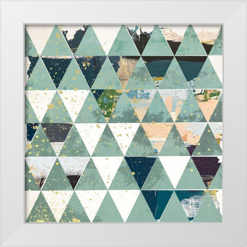 Dimension II White Modern Wood Framed Art Print by Smith, Karen