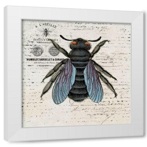 History Bee II White Modern Wood Framed Art Print by Smith, Karen