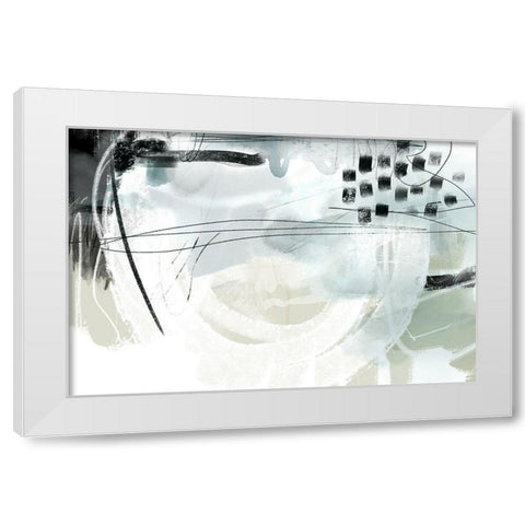 Strongh White Modern Wood Framed Art Print by Naskrent, Delores