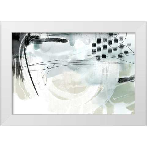 Strongh White Modern Wood Framed Art Print by Naskrent, Delores