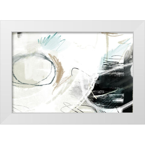 Alcazar White Modern Wood Framed Art Print by Naskrent, Delores