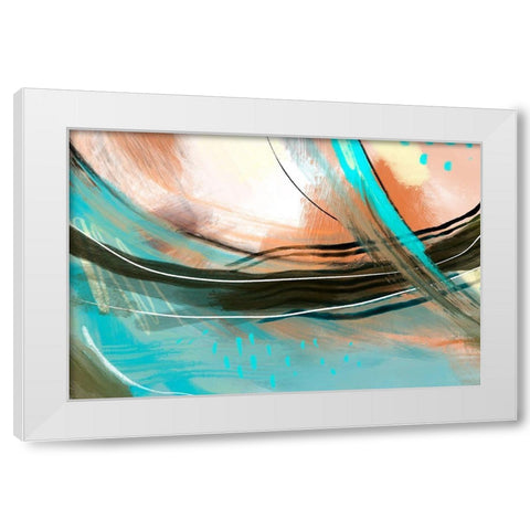 Pronounce White Modern Wood Framed Art Print by Naskrent, Delores