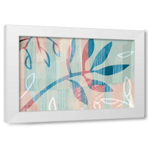 Blythe White Modern Wood Framed Art Print by Naskrent, Delores