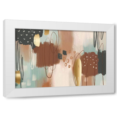 Ginger Bread White Modern Wood Framed Art Print by Naskrent, Delores