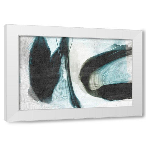Overcome White Modern Wood Framed Art Print by Naskrent, Delores