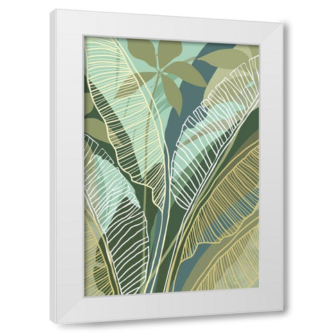 Tropical Botanical I White Modern Wood Framed Art Print by Kouta, Flora