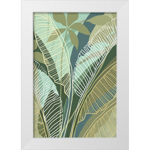 Tropical Botanical I White Modern Wood Framed Art Print by Kouta, Flora
