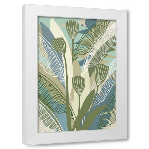 Tropical Botanical III White Modern Wood Framed Art Print by Kouta, Flora