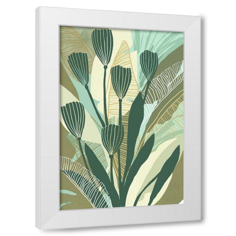 Tropical Botanical IV White Modern Wood Framed Art Print by Kouta, Flora