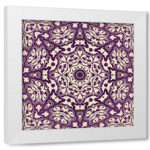 Vintage Star Tile I White Modern Wood Framed Art Print by Haase, Andrea