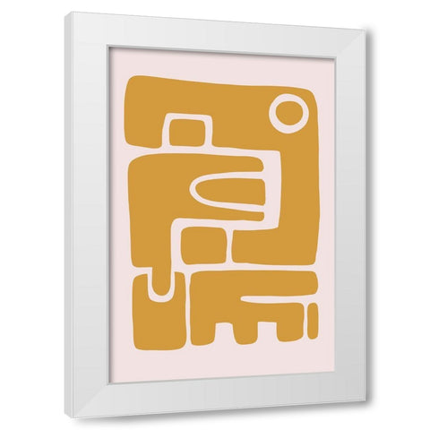 Seventies Vibe II White Modern Wood Framed Art Print by Haase, Andrea