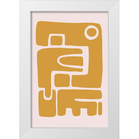 Seventies Vibe II White Modern Wood Framed Art Print by Haase, Andrea