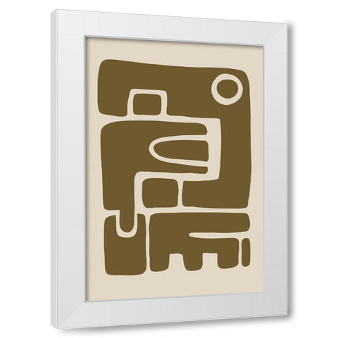 Seventies Vibe IV White Modern Wood Framed Art Print by Haase, Andrea