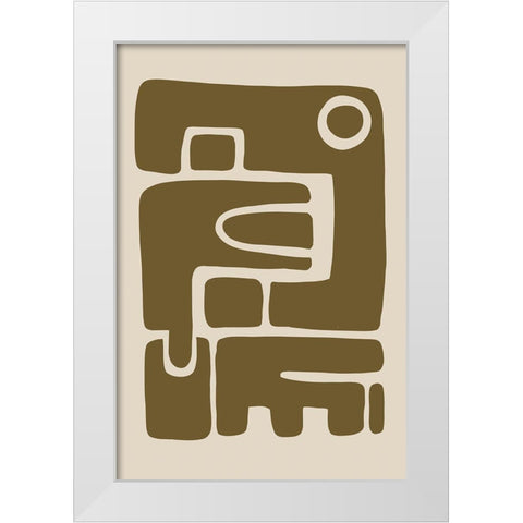 Seventies Vibe IV White Modern Wood Framed Art Print by Haase, Andrea