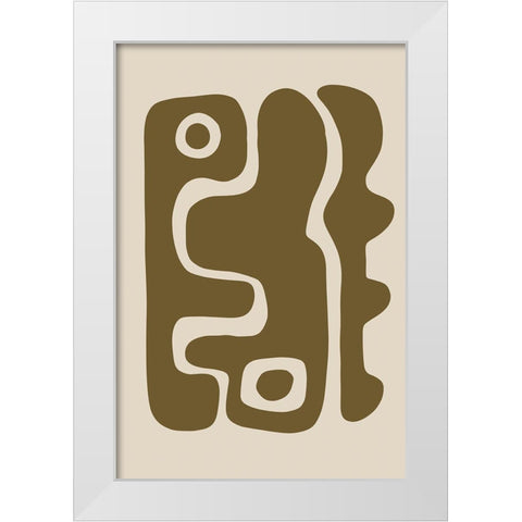 Seventies Groove IV White Modern Wood Framed Art Print by Haase, Andrea