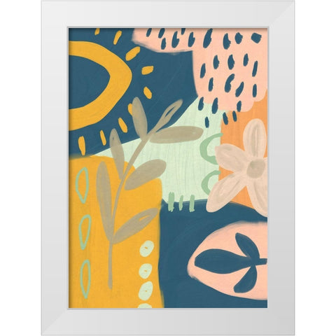 Summer Rain White Modern Wood Framed Art Print by Haase, Andrea