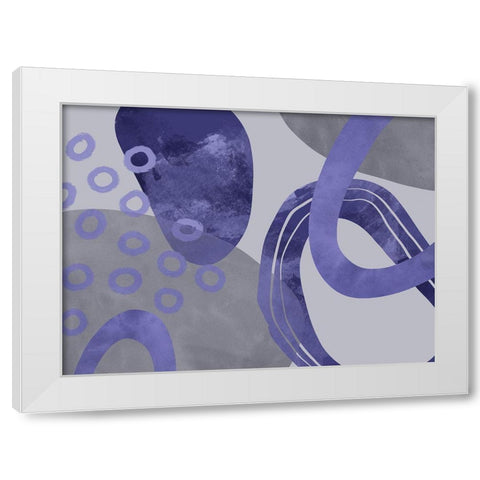 Floating Force White Modern Wood Framed Art Print by Haase, Andrea