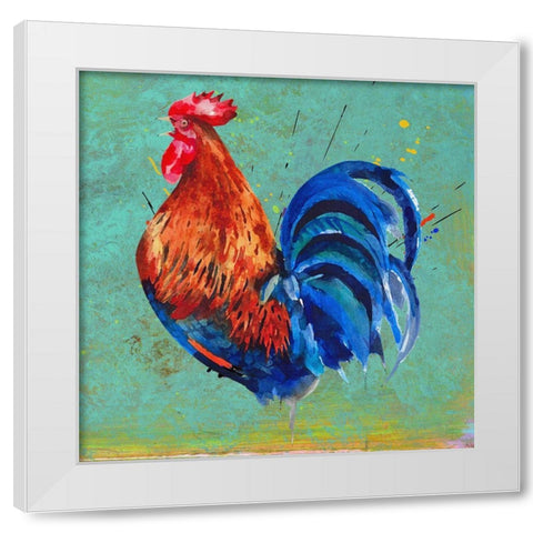 ChicChick II White Modern Wood Framed Art Print by Smith, Karen