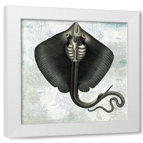 Oceaniana I White Modern Wood Framed Art Print by Smith, Karen