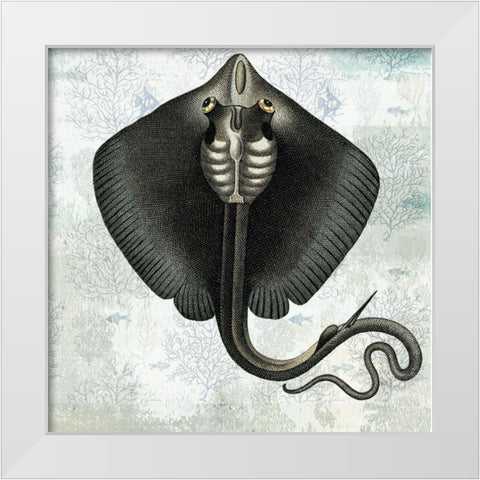 Oceaniana I White Modern Wood Framed Art Print by Smith, Karen