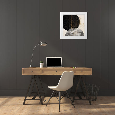 Crisscross II White Modern Wood Framed Art Print by Smith, Karen