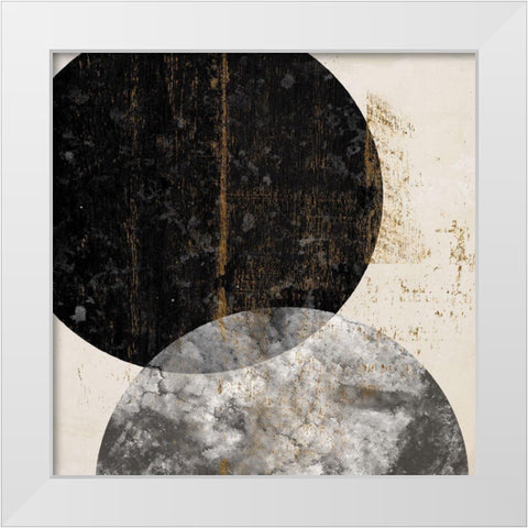 Crisscross II White Modern Wood Framed Art Print by Smith, Karen