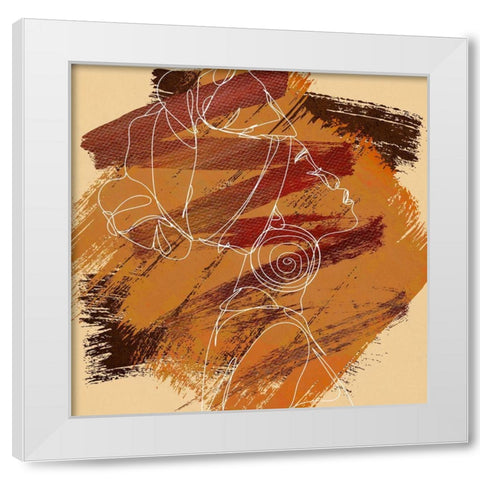 Grace II White Modern Wood Framed Art Print by Smith, Karen