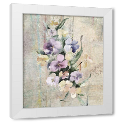 Bouquet I White Modern Wood Framed Art Print by Smith, Karen