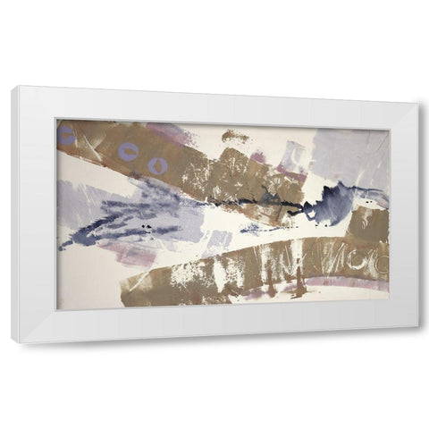 Abstract Blue I White Modern Wood Framed Art Print by Eaton, Winnie