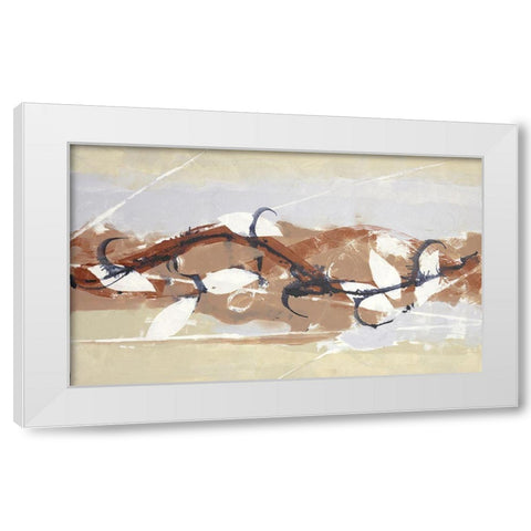 Abstract White Leaf II White Modern Wood Framed Art Print by Eaton, Winnie