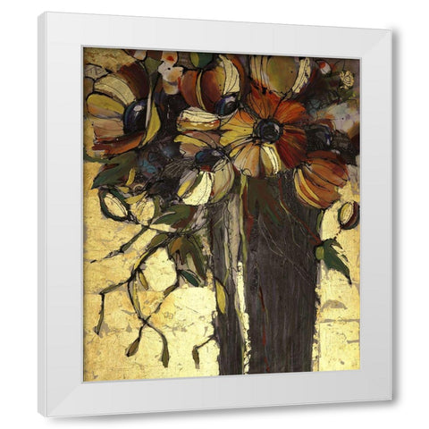 Goldleaf Poppies White Modern Wood Framed Art Print by Eaton, Winnie
