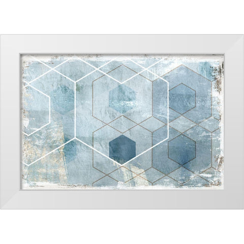 Stringer White Modern Wood Framed Art Print by Naskrent, Delores