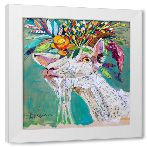 Billiegoat White Modern Wood Framed Art Print by St Hilaire, Elizabeth