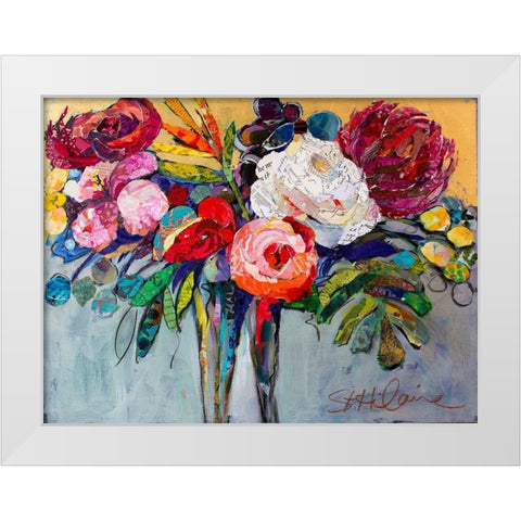 Thinking of You White Modern Wood Framed Art Print by St Hilaire, Elizabeth