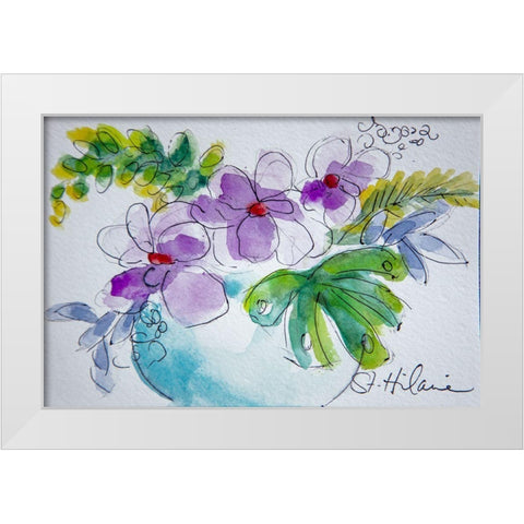 My Sweetheart White Modern Wood Framed Art Print by St Hilaire, Elizabeth