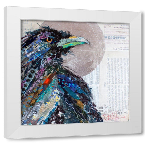 Raven I White Modern Wood Framed Art Print by St Hilaire, Elizabeth